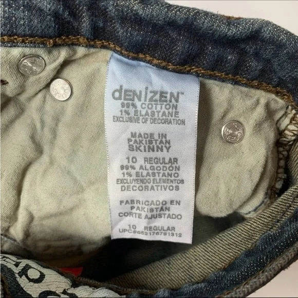 Levi’s Denizen 216 Skinny Jeans Size 10R - Picture 4 of 5